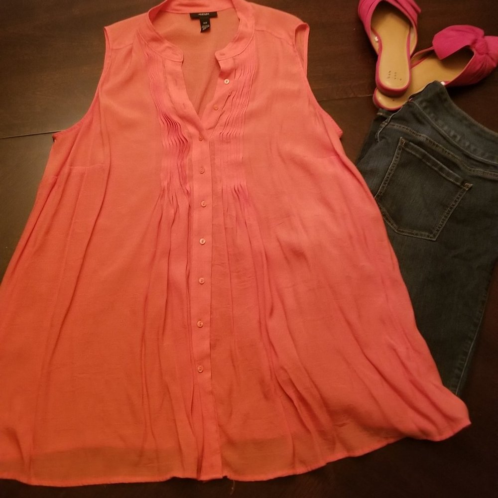 2/$30 or 3/$40 Alfani Orange Sleeveless Top